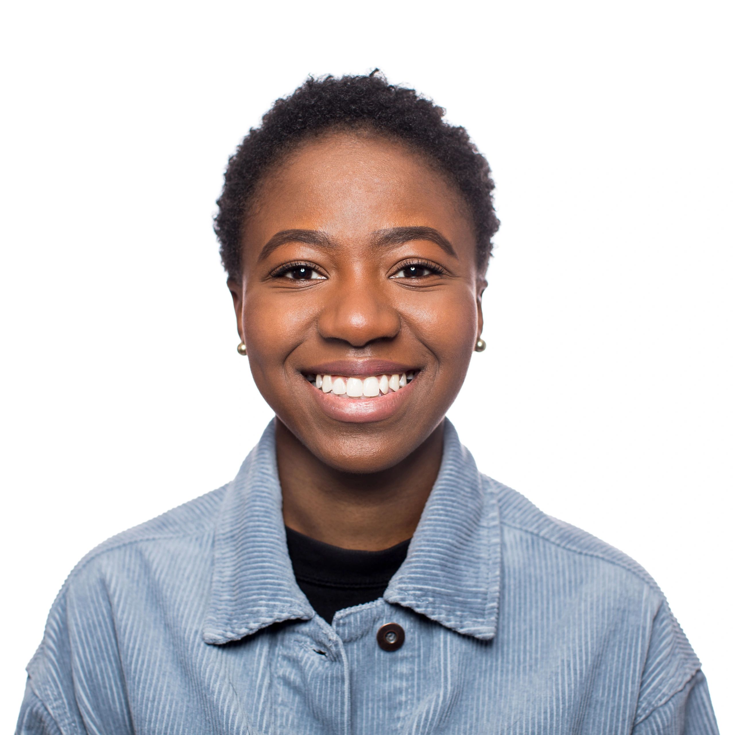 Smiling client headshot