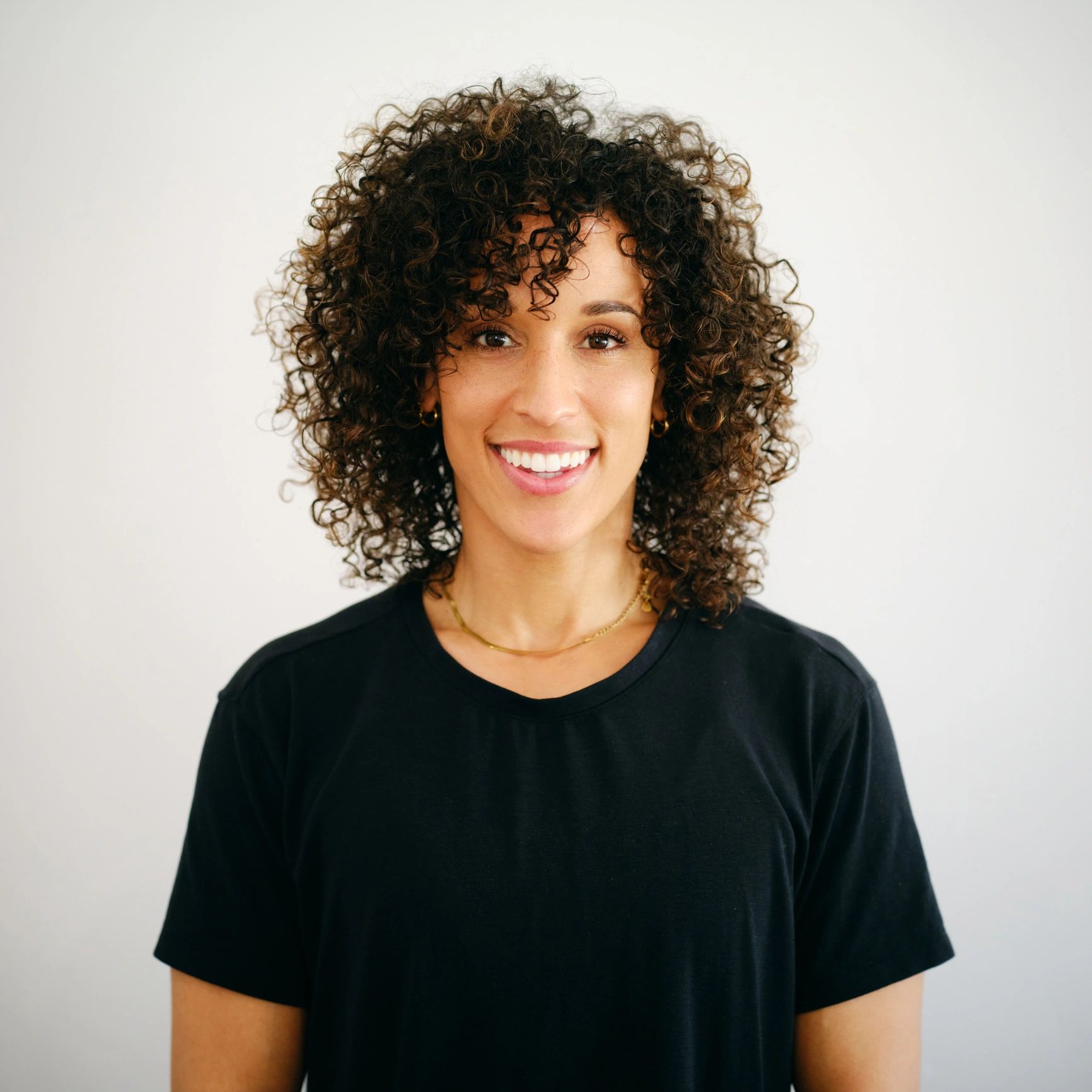 Portrait of a stylist in a studio setting