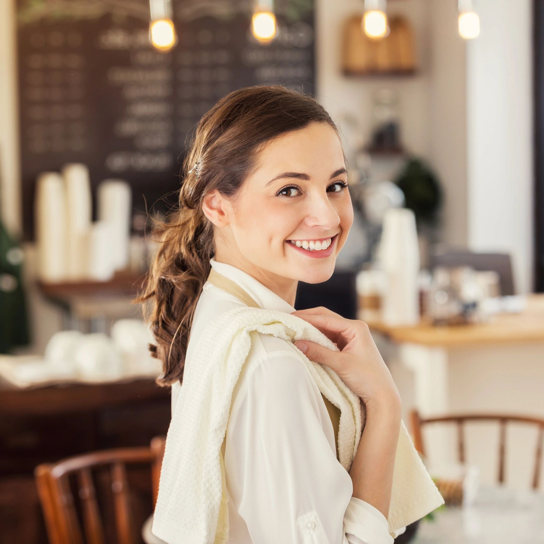 Portrait of a salon professional smiling